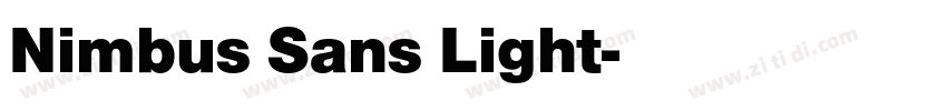 Nimbus Sans Light字体转换
